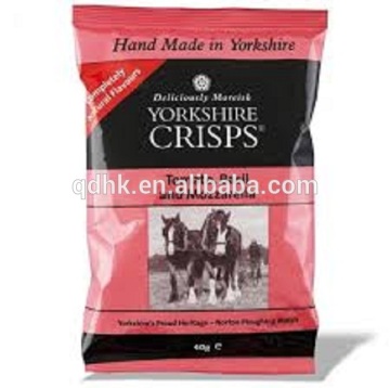 Custom silver plastic foil bags,crisps packing plastic bags