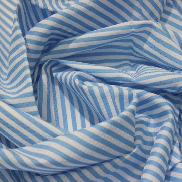 100% cotton dobby stripe printed fabric for ladies