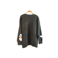 Черный свитер для шеи экипажа в продаже