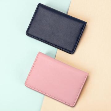 Fashion color Simple design wallet Bifold Card Holder