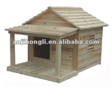 Natural Wooden Doghouse