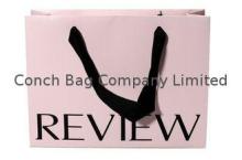 Customized Shoes Recycled Shopping Paper Bags with Flocking