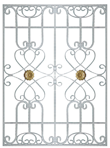 Lucky Knot aluminum window grille