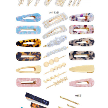 Acetic acid hairpin pearl hairpin set