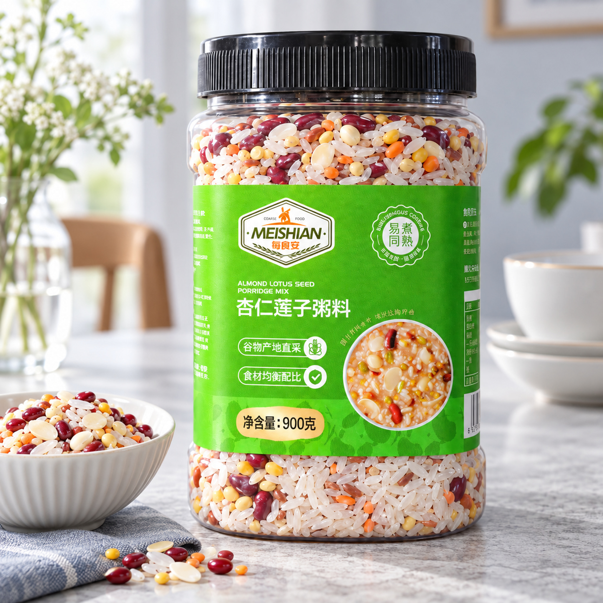 Almond Lotus Seed Porridge Mix 900g4
