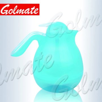 1.0L Plastic Glass liner thermos isolation vacuum coffee pot, teapot, jug, flask, water jug