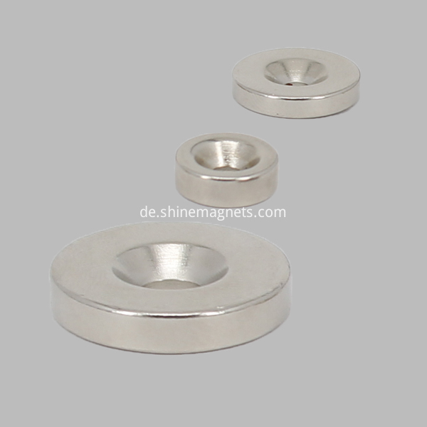 neodym magnete mit senkbohrung, Neodym Quadermagnete  mit senkbohrung, Neodym Scheibenmagnet mit Senkung