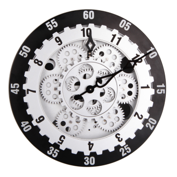 Large Grey Wall Clock Battery Powered Wall Clock