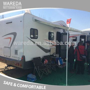 Motorhome awning with different size