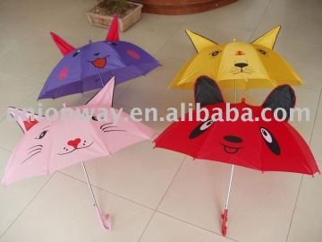 ainimal shape ear kids umbrella