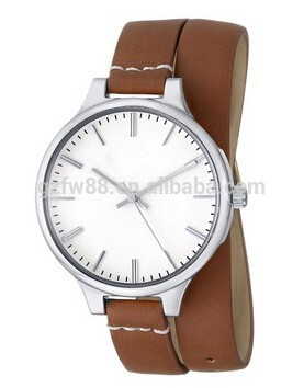 Wrist watch vogue lady's design thinner leather strap Japanese movt ladies wrist watch
