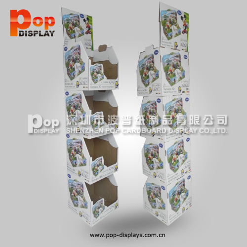 Custom Decorative High Quality 3D Hologram Display/2014 Best Seller Customized Keychain Display/Customized Color Carton Foldable Display (BP-SR491)