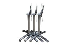 breakfast table 2 stools metal