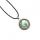 Gemstone Crystal Stone Raw Silver 30 mm Cercle Living Memorme flottante Verre Verte-liket Pendre Choker Natural Stone Charm Choker