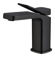 Black Square Single Lever Basin Mixer