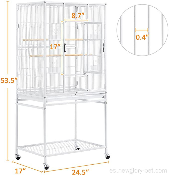 54 pulgadas Jaula de aves de vuelo grande para loros