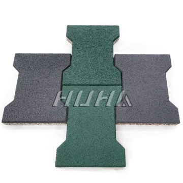 Guangdong Factory HUHA High Density Dog Bone Rubber Tiles