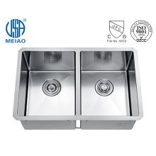 cUPC Double Bowl SUS304 Stainless Steel Kitchen Sink