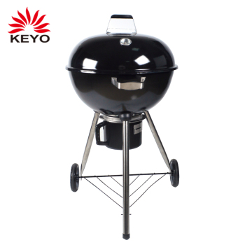Portable Bbq Kettle Grill Apple Shaped Outdoor Barbecue Charcoal Grills