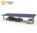 Solar Carport Full Cantilever T para cônico