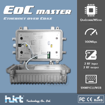 Ethernet to Coax Converter for Upgrading Existing Coax Network into Two-way