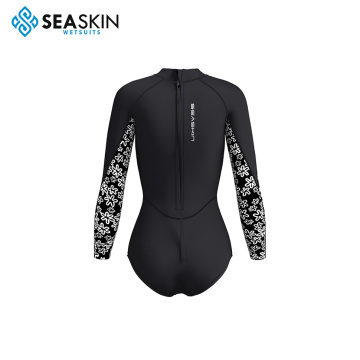 Seackin 2mm Γυναίκες μακρύ μανίκι Super Stretch Bikini Wetsuit