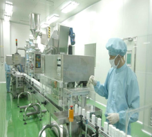 Clean room of Uruguay Pharmaceutical Factory