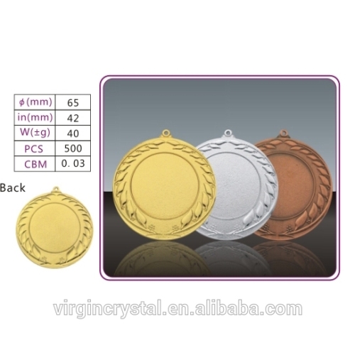 Custom round shape sports metal medal award