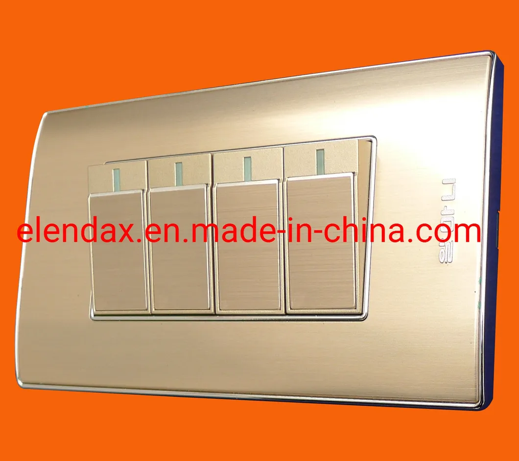 Настенный переключатель из американского алюминия новой конструкции с индикатором (AL2001)