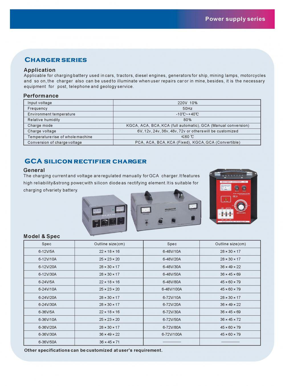 lead acid full automatic storage battery charger