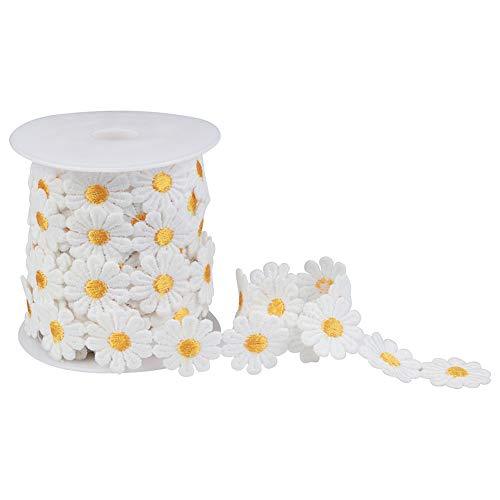 Lace Daisy Flower Ribbon Ricami Matrimoniu in Plastica