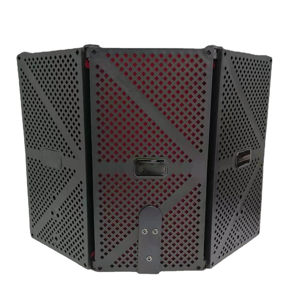 Panel Vocal Recording Red Plastic Studio Isolation Microphone Shield