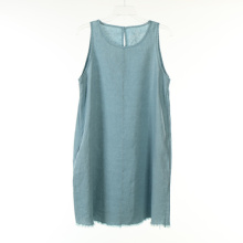 Wholesale Bottom Brush Garment Dye Line Dress