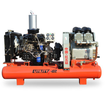 2V-4.0/5C diesel piston air compressor for mining