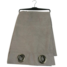 Grey window fabric curtain