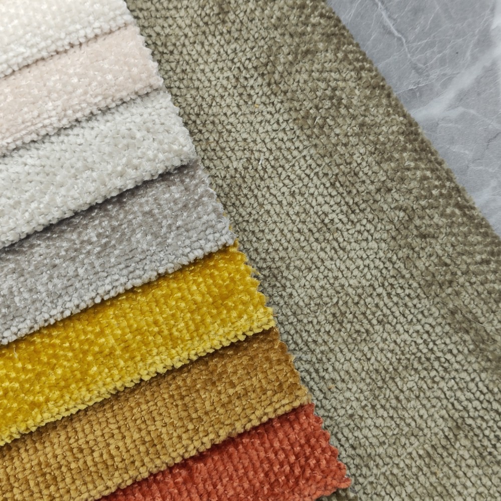 Висококвалитетен материјал од ткаенини за софа од шенил High Quality Chenille Sofa Fabric Material