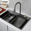 Stainless Steel Sink Wholesale Basin Waterfall Faucet