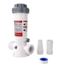 4.2lb (1.9kg) Inline Chlorine Feeder Kit for Pool Cleaning and Filter Systems