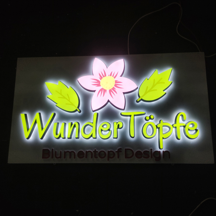 Outdoor Storefront Business Signs 3d Acrylic Company Illuminated Channel Letters Signage Front & Back Lit Led Logo Letter Signs