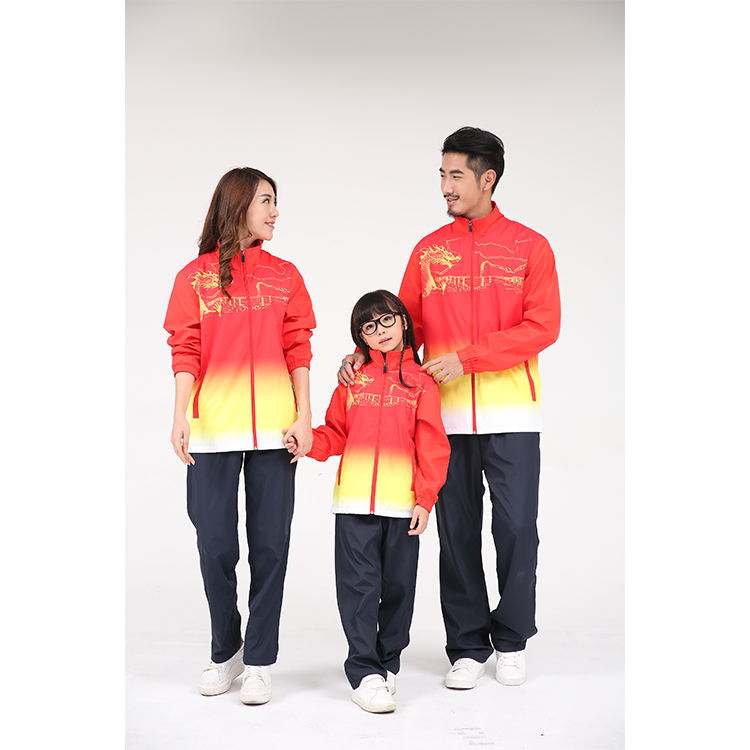 LiDong wholesale latest design tracksuit custom fashion red and blue Receiving awards for the winners
