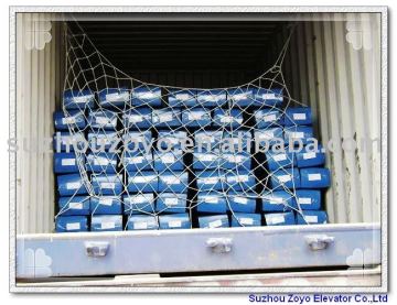 elevator guide rail "Net around rail"