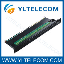 Cat.3 Voice Patch Panel 50port with Earth Line