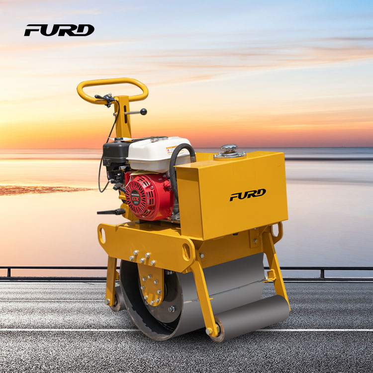 Mini steel drum vibratory compaction 200kg road roller with high quality