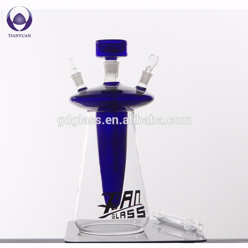 Lead free heat resistant high borosilicate hand blown glass hookah shisha