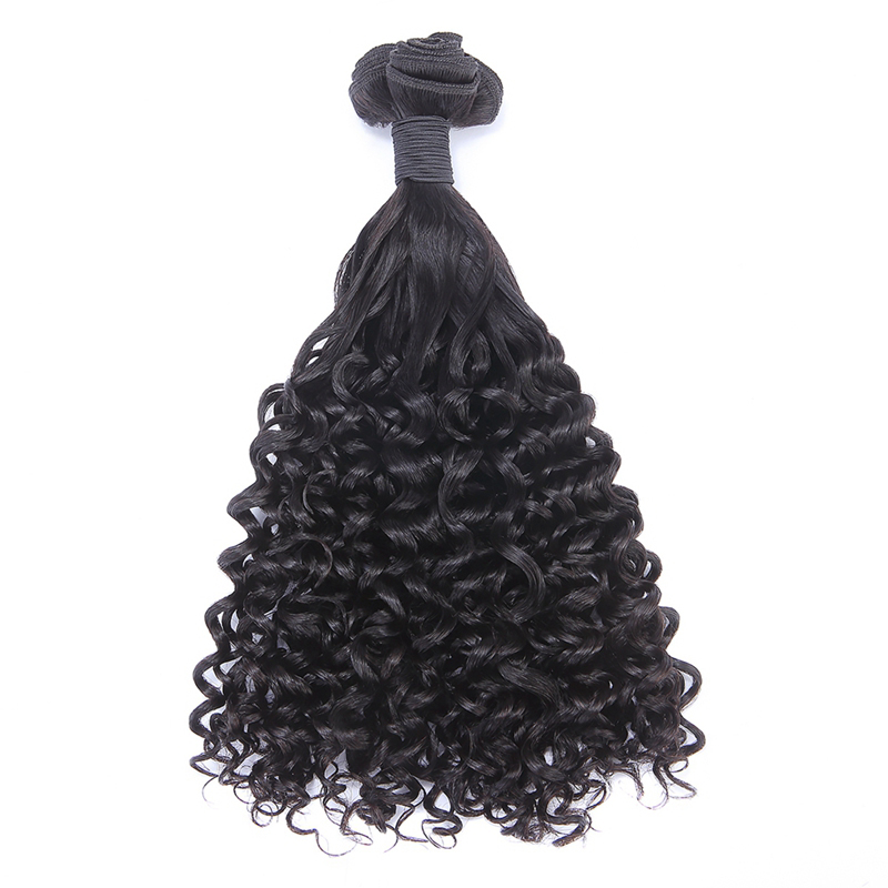 Li&queen Hair 10A Grade Virgin Brazilian Cuticle Aligned Pissy Curl Double Drawn Hair Extensions