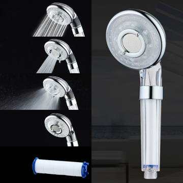Shower head screw in blue light shower head