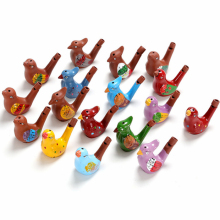 Cute Ceramic Ocarina and Water Bird Whistles for Children in Multiple Colors