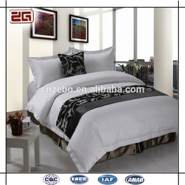 Egyptian Cotton Luxury Customized Embroidery Logo White Hotel Linen size