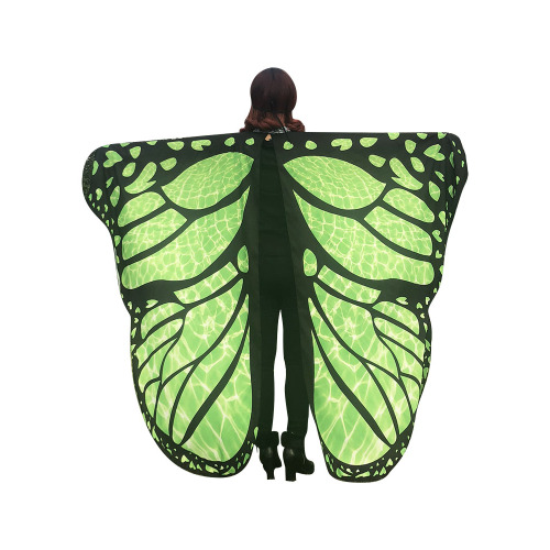 Butterfly Wings Shawl Fairy Soft Fabric for Women Ladies Party Nymph Costume Accessory