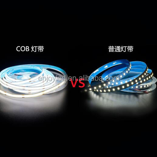 high density led tape ribbon light 8mm ip20 9w/m white warm white dotless flexible cob led strip